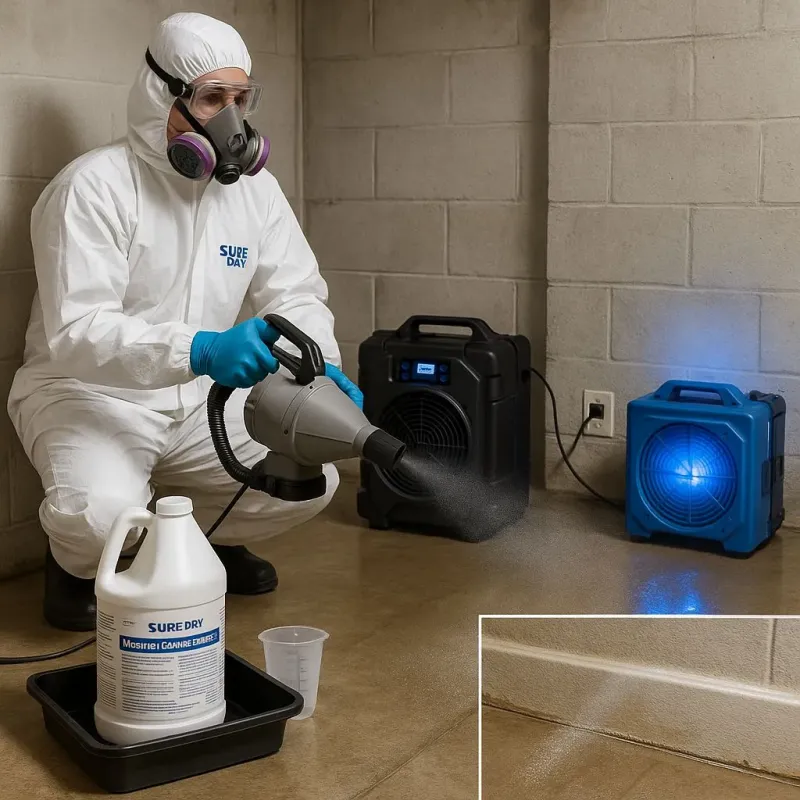 Sanitization and Odor Removal process in Sugarland Run, VA