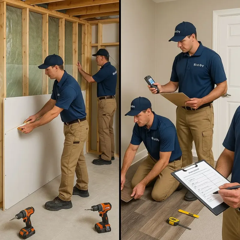 Repairs and Reconstruction process in Sugarland Run, VA